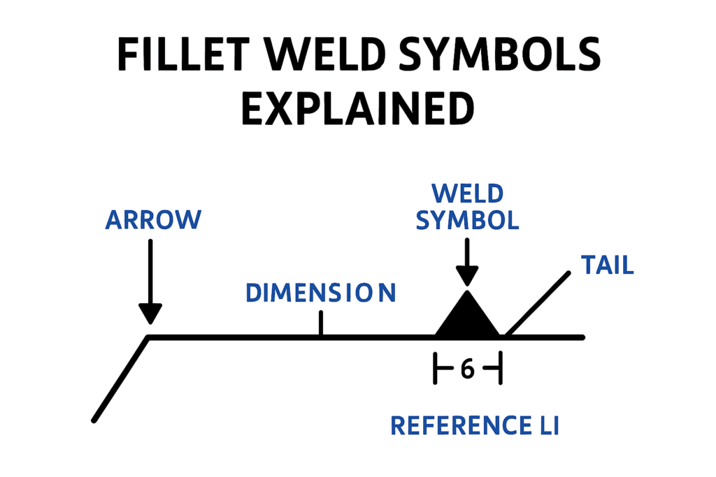fillet weld symbols explained