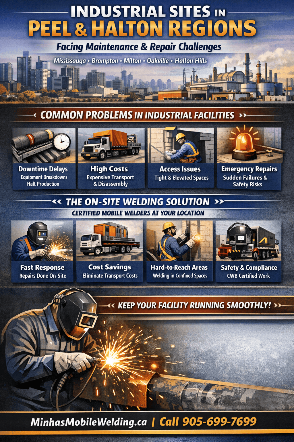 on-site welding solutions infographic