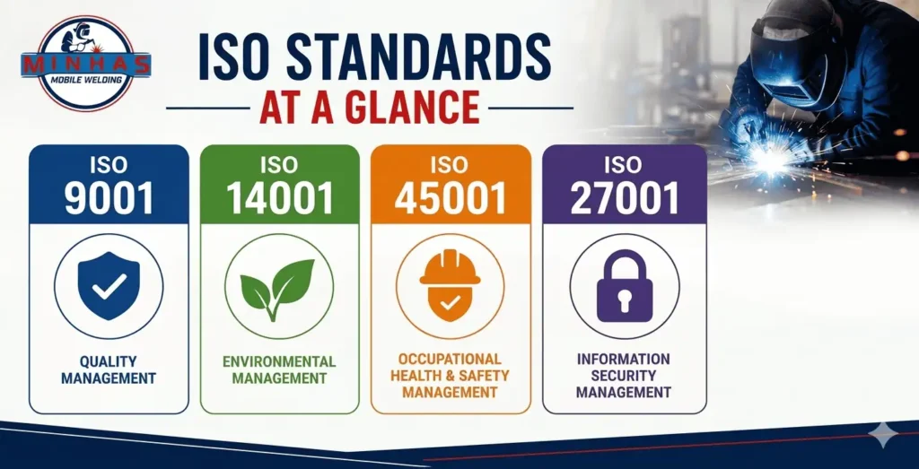 understanding ISO 9001 vs 14001 vs 45001 vs 27001