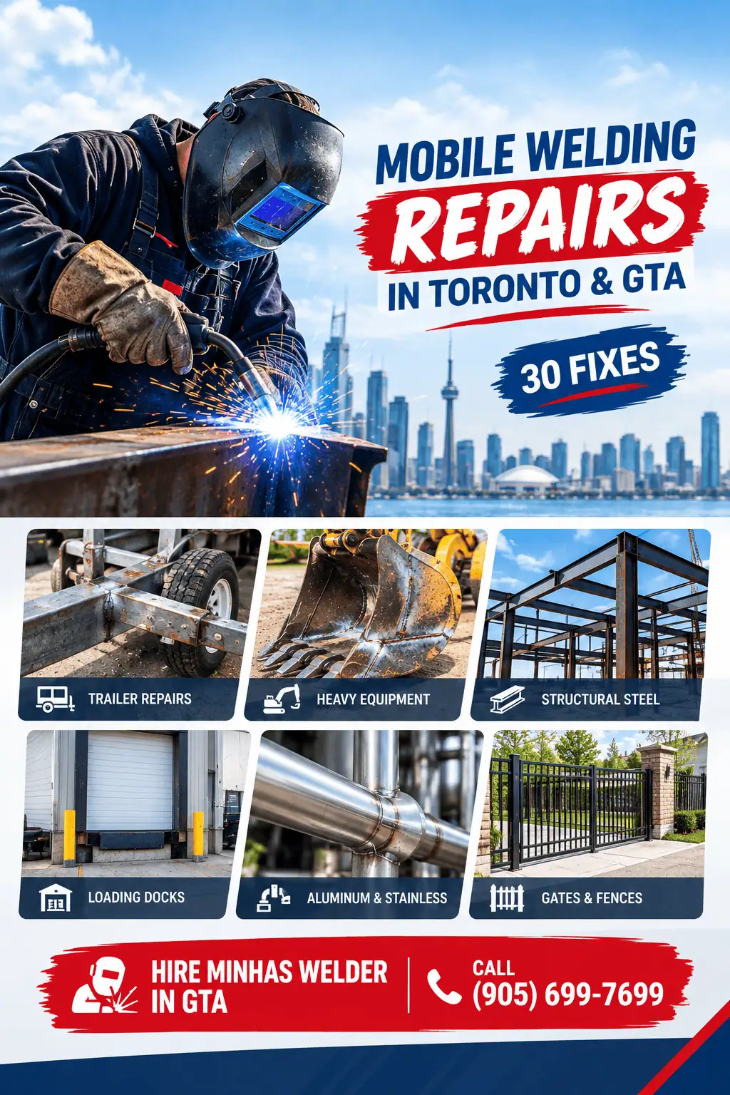 30 Things a Mobile Welder Can Repair On-Site in Toronto & GTA 30 On-Site Welding Repairs That Can Save You a Trip to the Shop